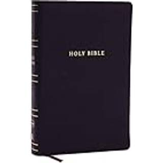 NKJV Personal Size Large Print Bible with 43,000 Cross References, Black Leathersoft, Red Letter, Comfort Print (Thumb Indexed)