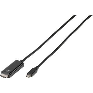 VIVANCO USB-C til HDMI Kabel 1,5m. - Sort