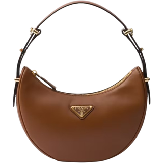 Prada ArquÃ© leather shoulder bag - brown - One Size