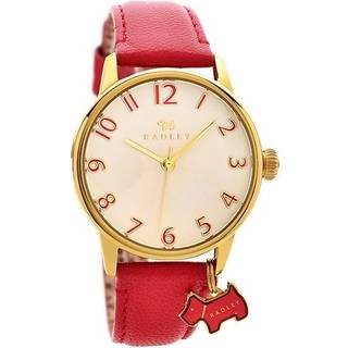 Radley RY2250 Blair Gold Plated Red Leather Strap Watch - W5056