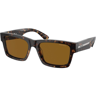 Prada Mand PR 25ZS 2AU0B0 Solbriller Acetat Skildpadde Brun Firkantet Normal