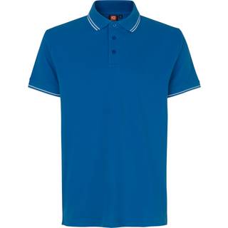 ID 0522 Kontrast poloshirt stretch Azur 2XL