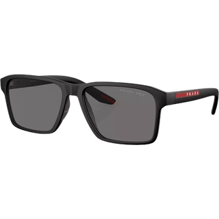 Prada Linea Rossa PS05YSF Asian Fit Polarized DG002G 58 Solbriller Mænd Black - Matte Black - 58mm