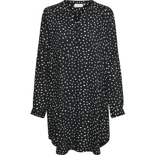 Kaffe Kamarana Shirt Dress Dresses 10551803 Black / Chalk Dots (34)
