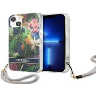 Guess GUHCP13MHFLSB iPhone 13 blå hardcase med blomsterstrop