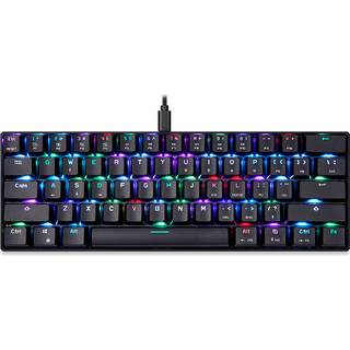 Mekanisk Gaming Tastatur - Motospeed CK61 RGB - Sorte knapper