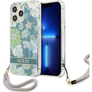 Guess GUHCP13LHFLSN iPhone 13 Pro / 13 grøn hardcase blomstrem