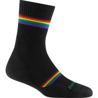 Darn Tough Women's Prism Micro Crew Lightweight Running Socks Black, L