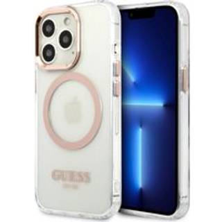 Guess iPhone 13 Pro Max guld hardcase Metal Outline Magsafe