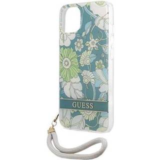 Guess GUHCP13XHFLSN iPhone 13 Pro Max grøn hardcase med blomsterrem