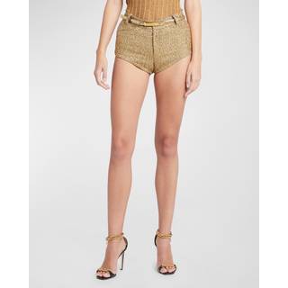 Tom Ford Tweed shorts - brown - L