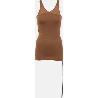 Rick Owens DRKSHDW Double Ziggy cotton tank top - brown - S