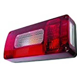 Trailerbaglygte Inkl. Pærer 12V - 6-Funktioner Venstre - 215x100 mm