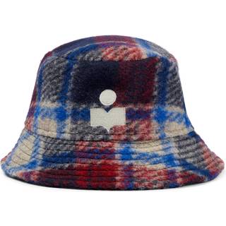 Isabel Marant Haley checked wool-blend bucket hat - multicoloured - L