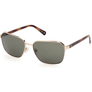 Guess Mand GU00117 32N Solbriller Metal Guld Grøn Firkantet Normal