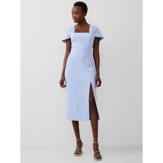 French Connection French Connection Blue Echo Crepe Off Shoulder Dress