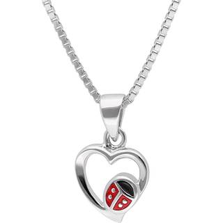 trendor 41677 Mädchen-Halskette mit Herz-Anhänger Silber 925 Collier