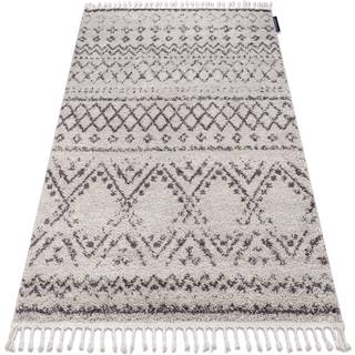 Tæppe BERBER RABAT G0526 fløde / brun kvaster berberi Marokkansk shaggy 80x150 cm
