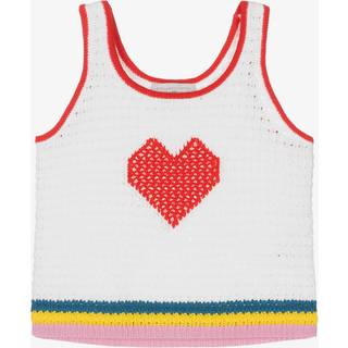 Stella McCartney Kids Knit cotton tank top - white - Y 14