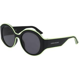 LONGCHAMP Kvinde LO758S 001 Solbriller Bio-injekt Sort Rund Normal Normal