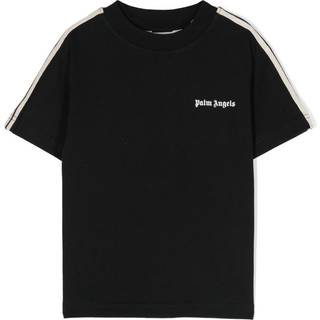Palm Angels Kids Logo cotton jersey T-shirt - black - Y 8