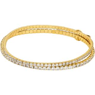 MK Precious Metal-Plated Brass Double Wrap Tennis Bracelet - Gold - Michael Kors - ONE SIZE