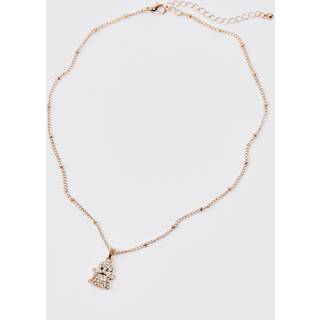 Mens Gold Iced Character Necklace