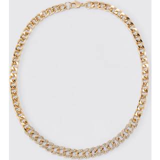 Mens Gold Iced Chain Necklace