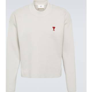 Ami Paris Ami de CÅur cotton-blend sweater - white - EU 50