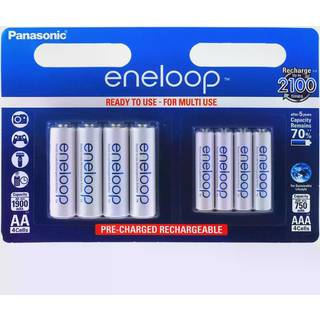 Panasonic eneloop Batteri AA / AAA - 2x 4er Blister / Type BK-KJMCCE44E