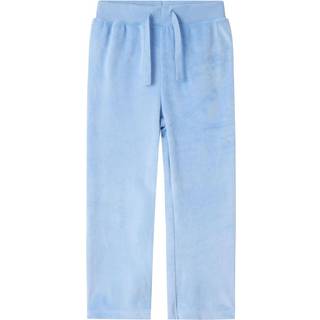 Name It Vista Blue Velour Bukser