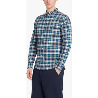 Farah Vintage Brewer Long Sleeve Shirt Blue