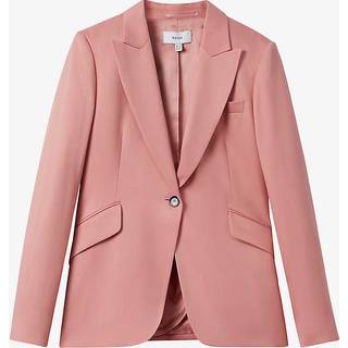 Reiss Reiss Pink Millie Tailored Single Breasted Suit Blazer