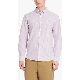 Farah Vintage Brewer Long Sleeve Shirt Purple