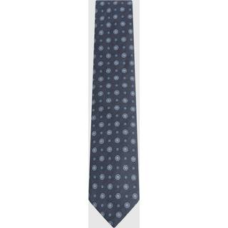 Reiss Reiss Indigo Melange Vasari Silk Medallion Print Tie