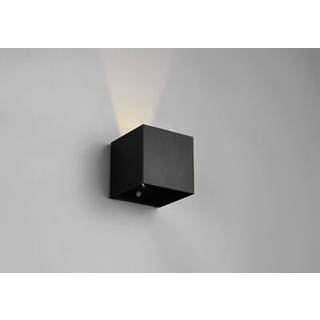 Reality Leuchten Udendørs LED-væglampe med sensor Talent, Sort, Metal, Moderne
