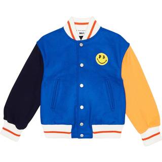 Palm Angels Kids Colorblocked wool-blend varsity jacket - multicoloured - Y 10