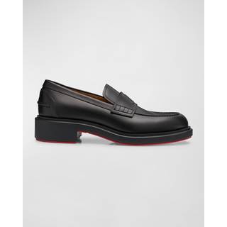 Christian Louboutin Monogram leather loafers - black - EU 42