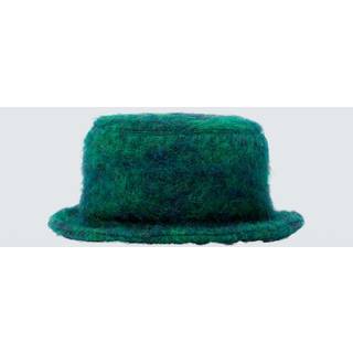 Marni Brushed bucket hat - green - M