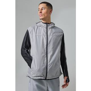 Mens Black Man Active Mesh Lined Hooded Regular Fit Gilet