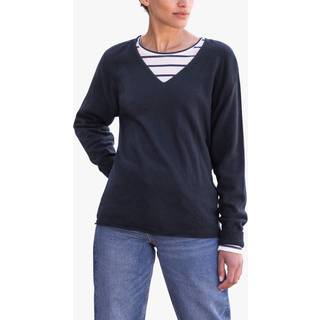 Celtic & Co. Celtic & Co. Blue Geelong Slouch V-Neck Jumper