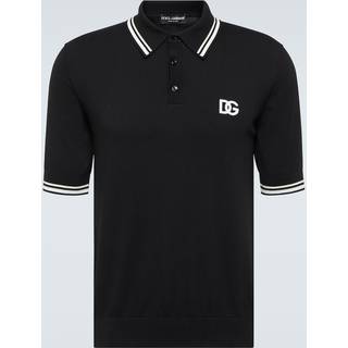 Dolce&Gabbana Logo cotton piquÃ© polo shirt - black - EU 54