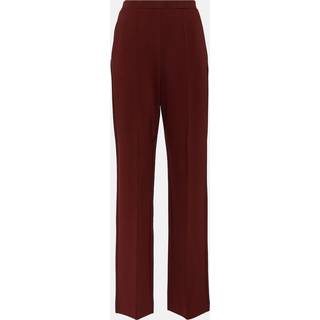 Max Mara Lido crÃªpe straight pants - red - S