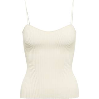 Khaite Ziggy ribbed top - white - XL
