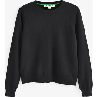 Boden Boden Black Eva Cashmere Crew Neck Jumper