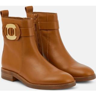 See By ChloÃ© Chany leather ankle boots - brown - EU 35