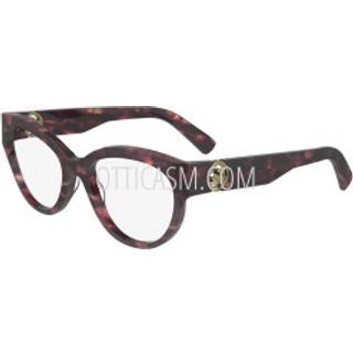 LONGCHAMP Kvinde LO2728 606 Optiske stel Acetat Rød Cat Eye Normal Normal - Rød