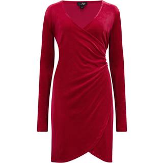 Pour Moi Fuller Bust Suki Velvet Wrap Bodycon KjoleEU 38 (UK 10)