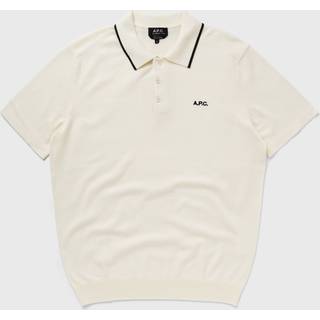 A.P.C. Fynn Knitted Polo White