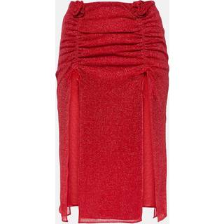 OsÃ©ree LumiÃ¨re Rose midi skirt - red - L